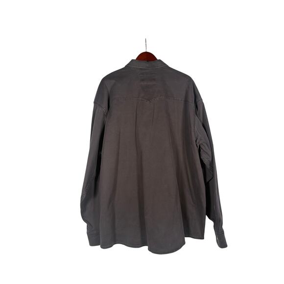 Poncho Outdoors Shirt Mens 3XL Black The Matamoros LS Pearl Snaps Denim Rodeo - Picture 4 of 7